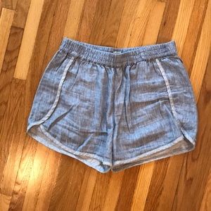 Madewell Light Blue Linen Blend Women’s Shorts
